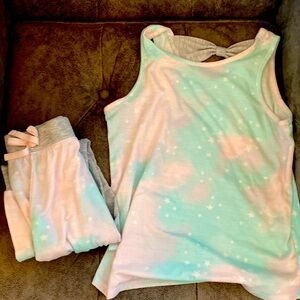 Summer tank top and long pants.pajamas set